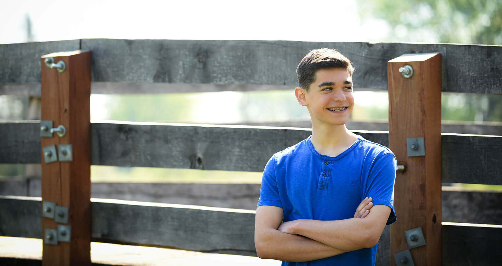 teenager smiling